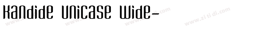 Kandide Unicase Wide字体转换